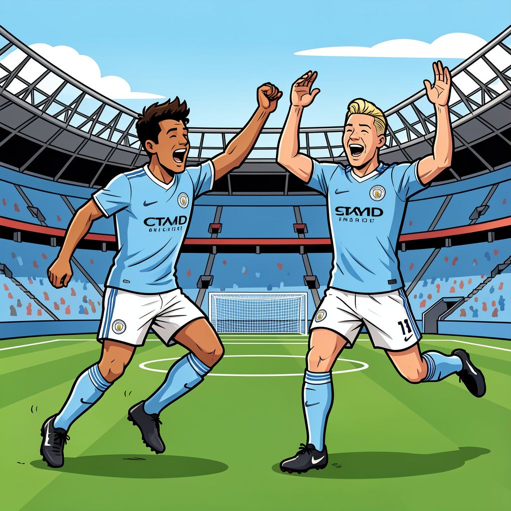 Rayan Cherki en Erling Haaland schieten Manchester City met vier doelpunten voorbij Crystal Palace.