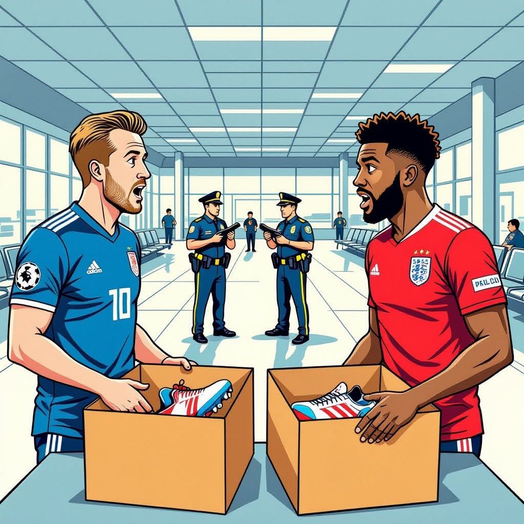 Dieven stelen schoenen van Kane en Bellingham vlak voor WK-opener tegen Kroatië