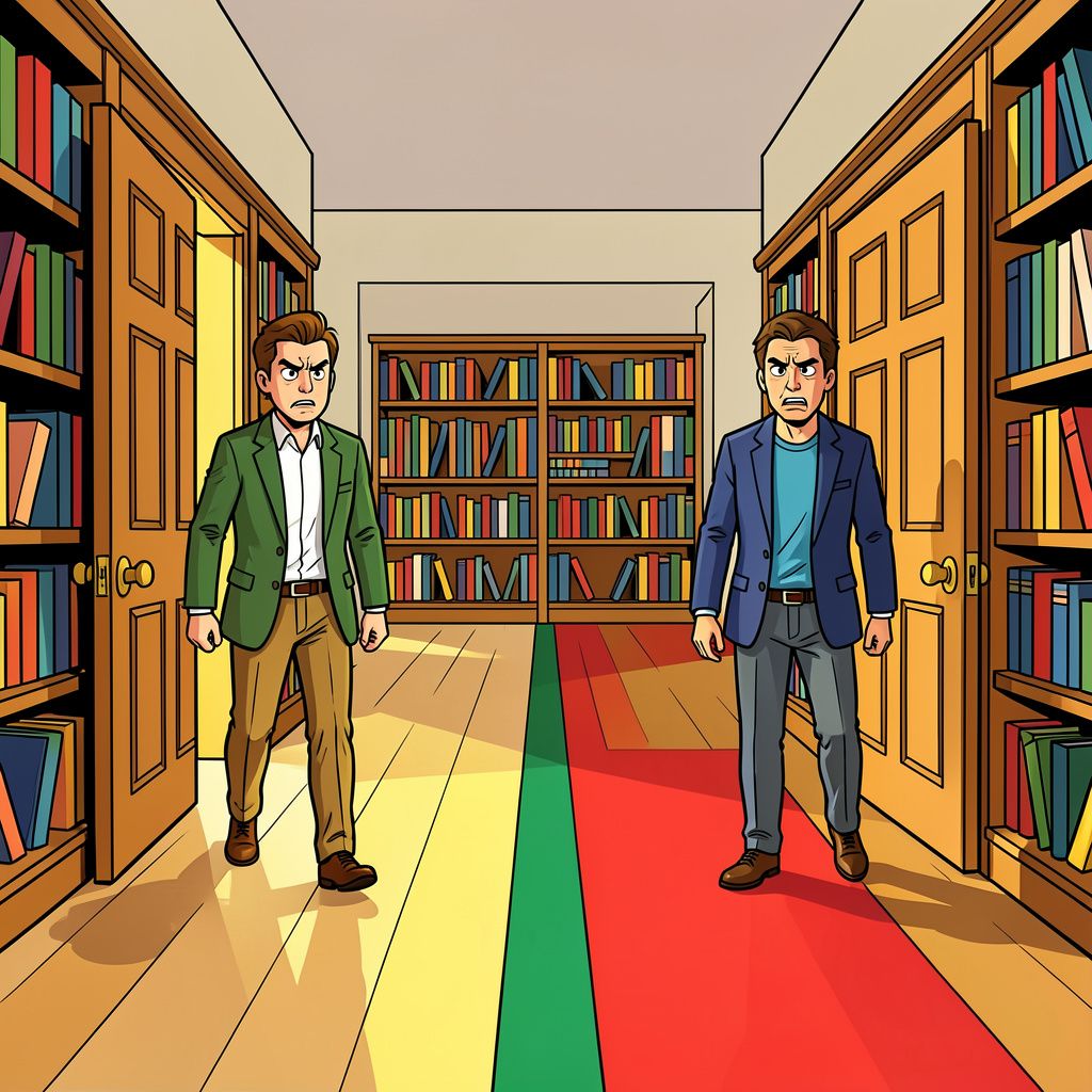 Een bittere handelsoorlog splijt hechte grensdorpen en raakt nu zelfs een historische bibliotheek.