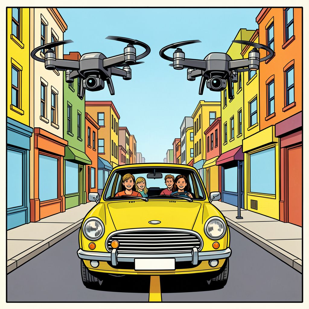 Russische drones jagen op klaarlichte dag doelbewust op gewone burgerauto's.