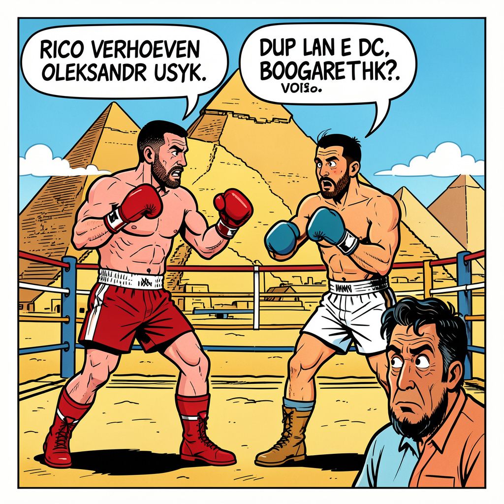 Chico Kwasi geeft Rico Verhoeven weinig kans tegen bokslegende Usyk