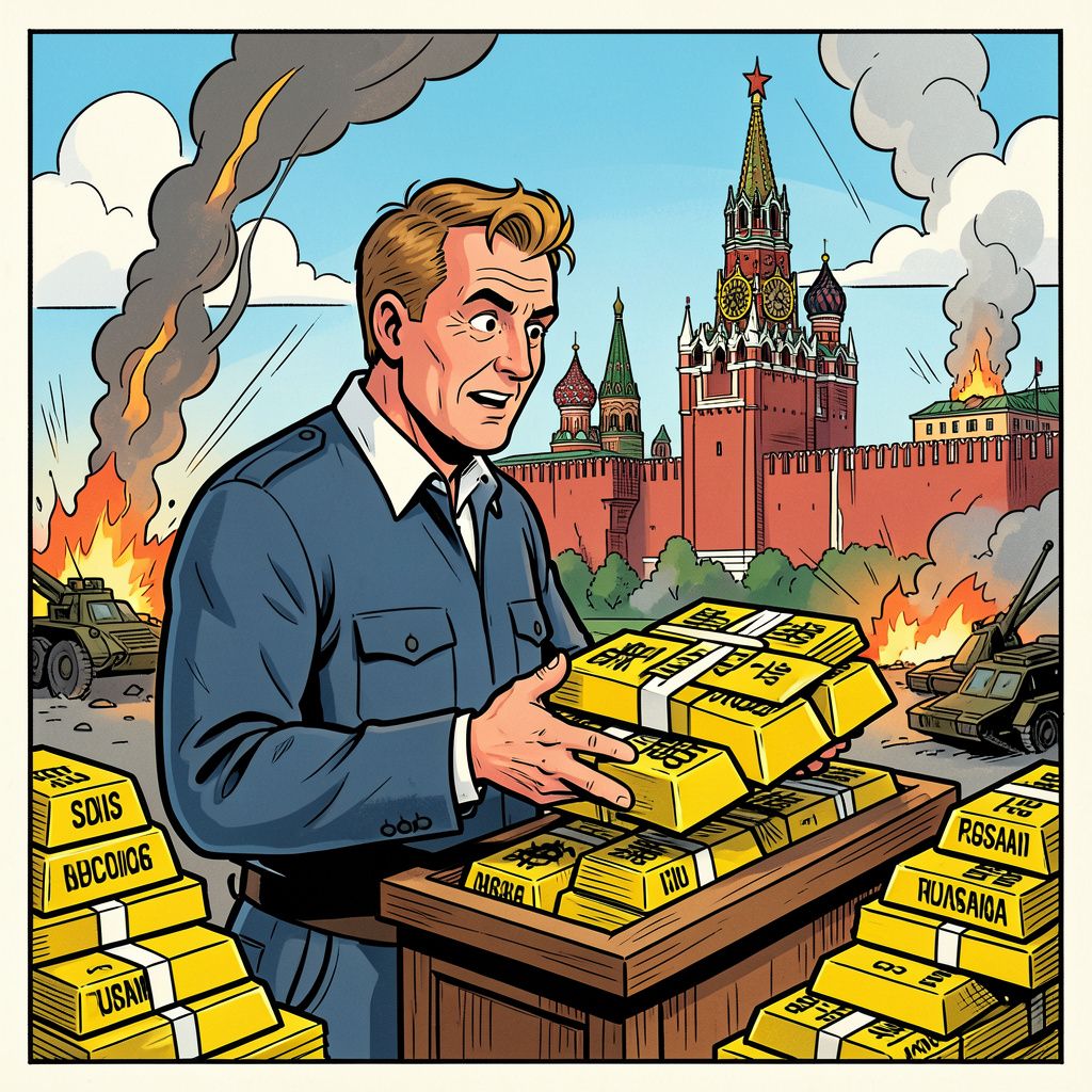 Rusland verkoopt goudreserves in razend tempo om oorlogskas te vullen