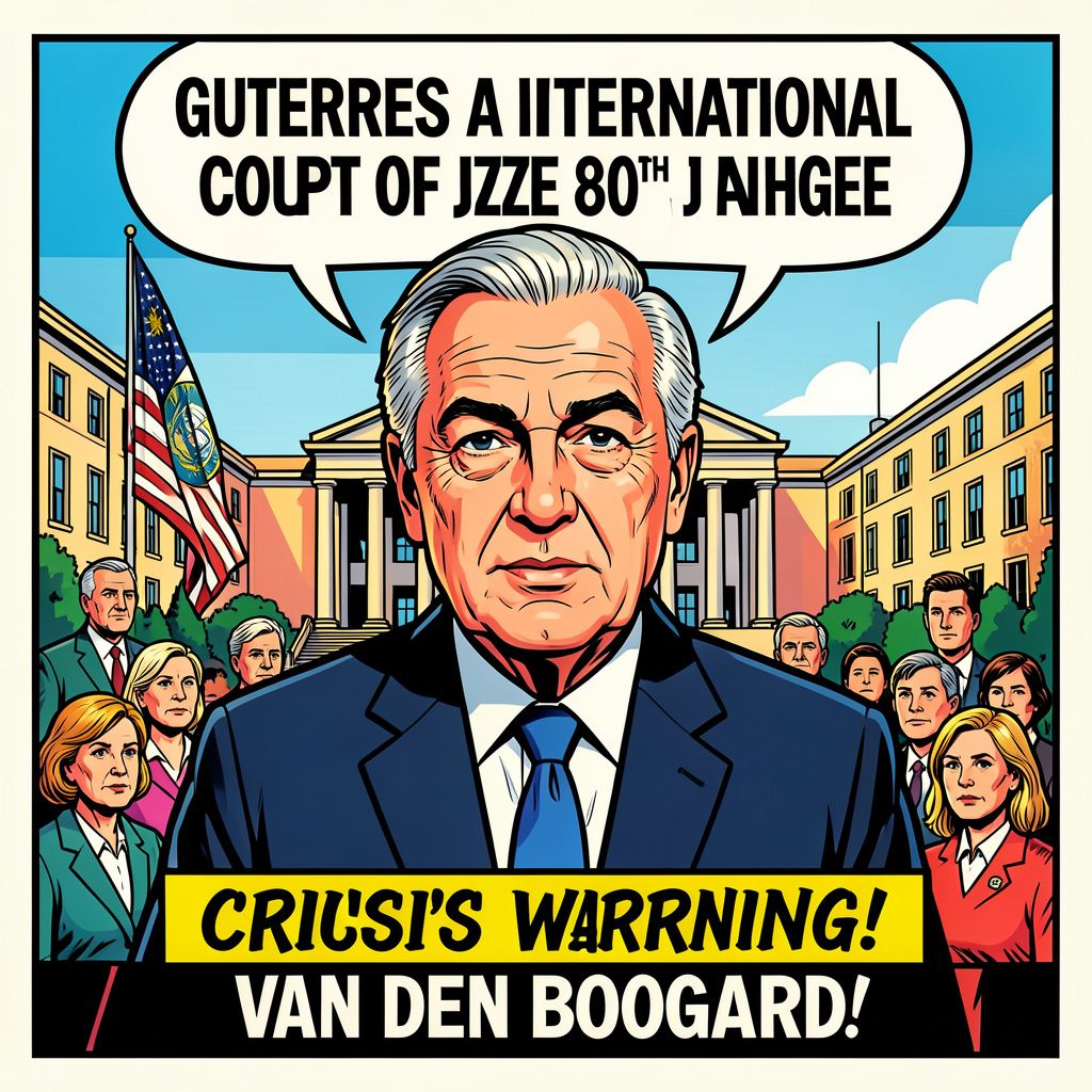 VN-baas Guterres waarschuwt voor crisis tijdens 80-jarig jubileum internationaal gerechtshof