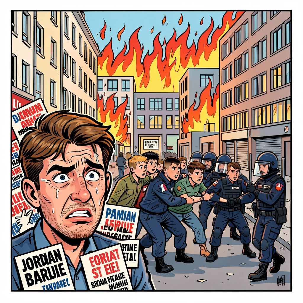 Brandende scholen en zware beschuldigingen zetten de Franse verkiezingsstrijd volledig op zijn kop.