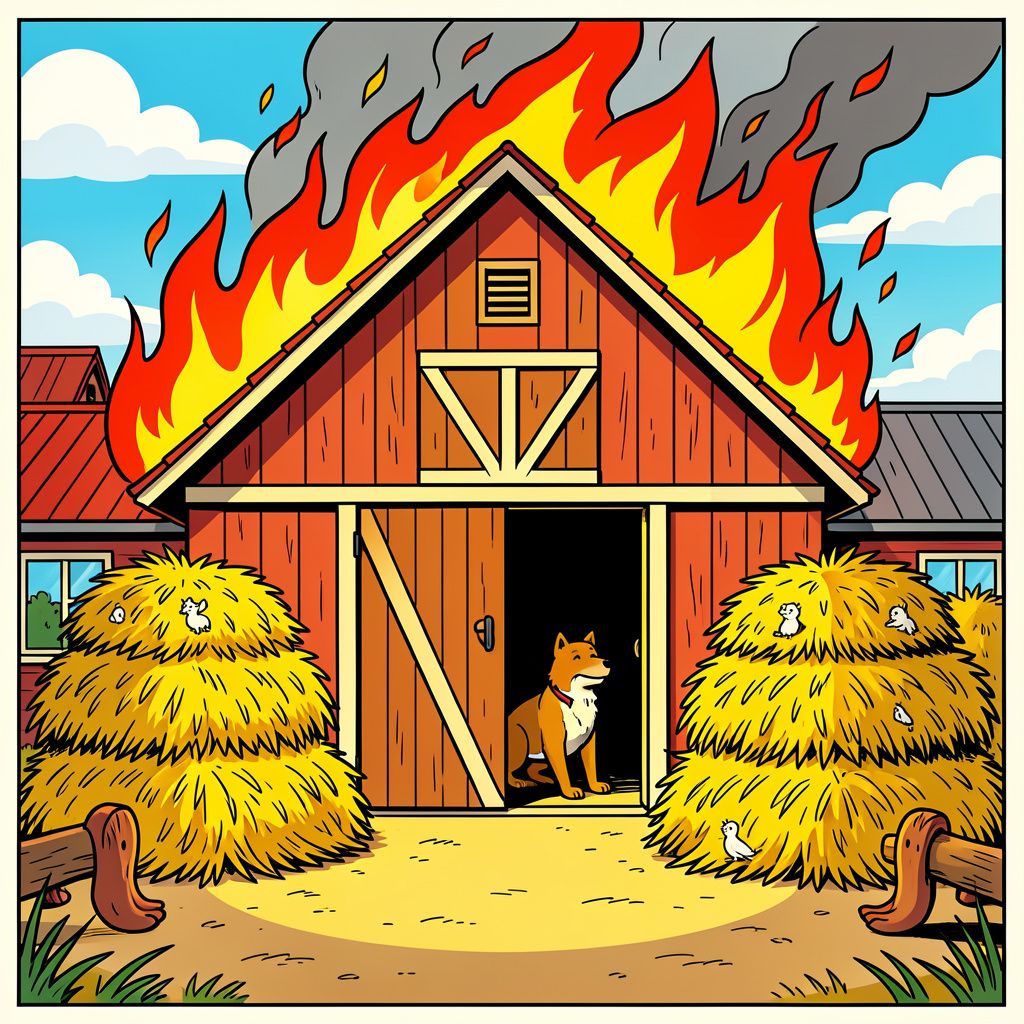 Dierenpension in Oudheusden verliest hooischuur door brand, rook zorgt voor urenlange overlast