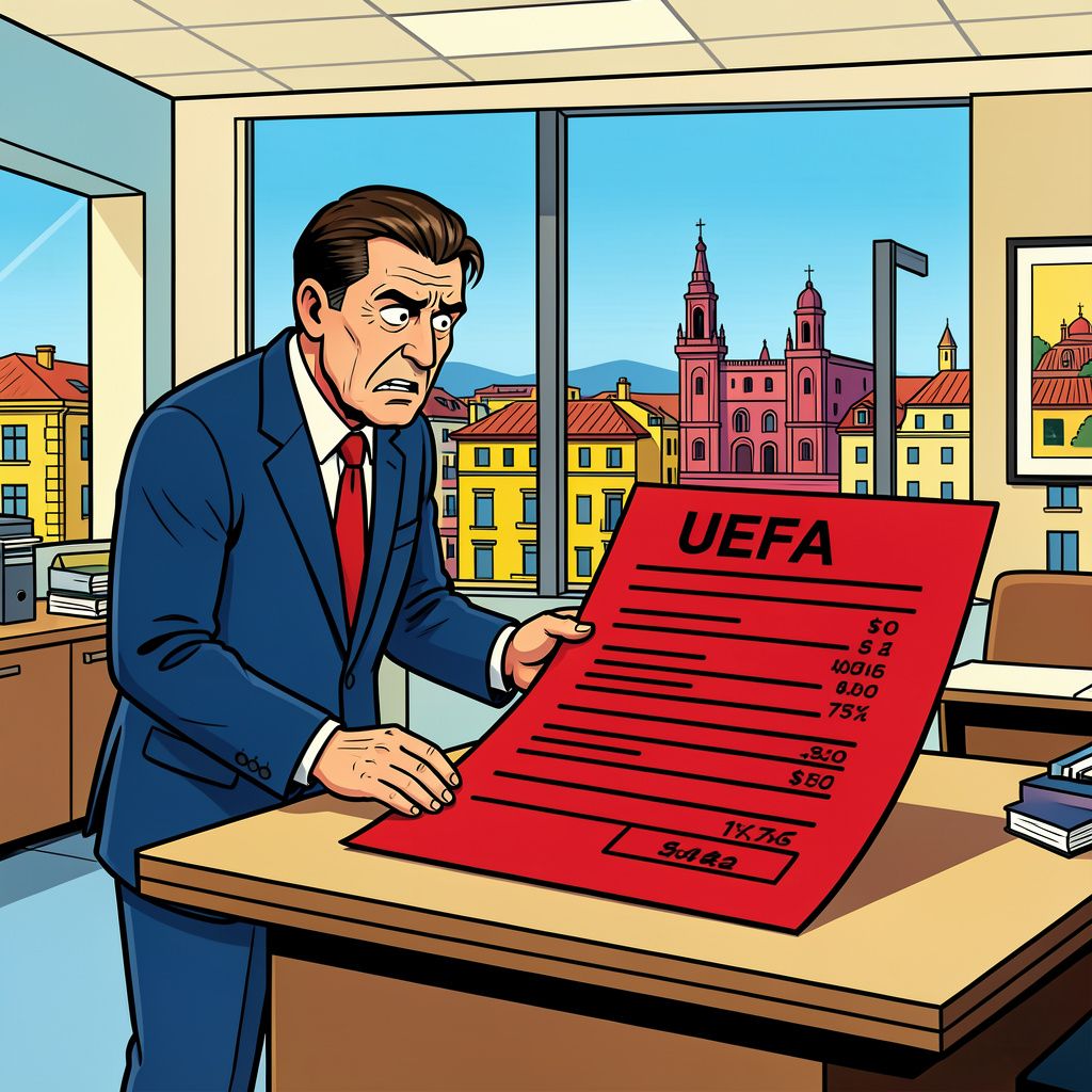Feyenoord krijgt een gepeperde rekening van de UEFA na supportersmisdragingen in Barcelona.