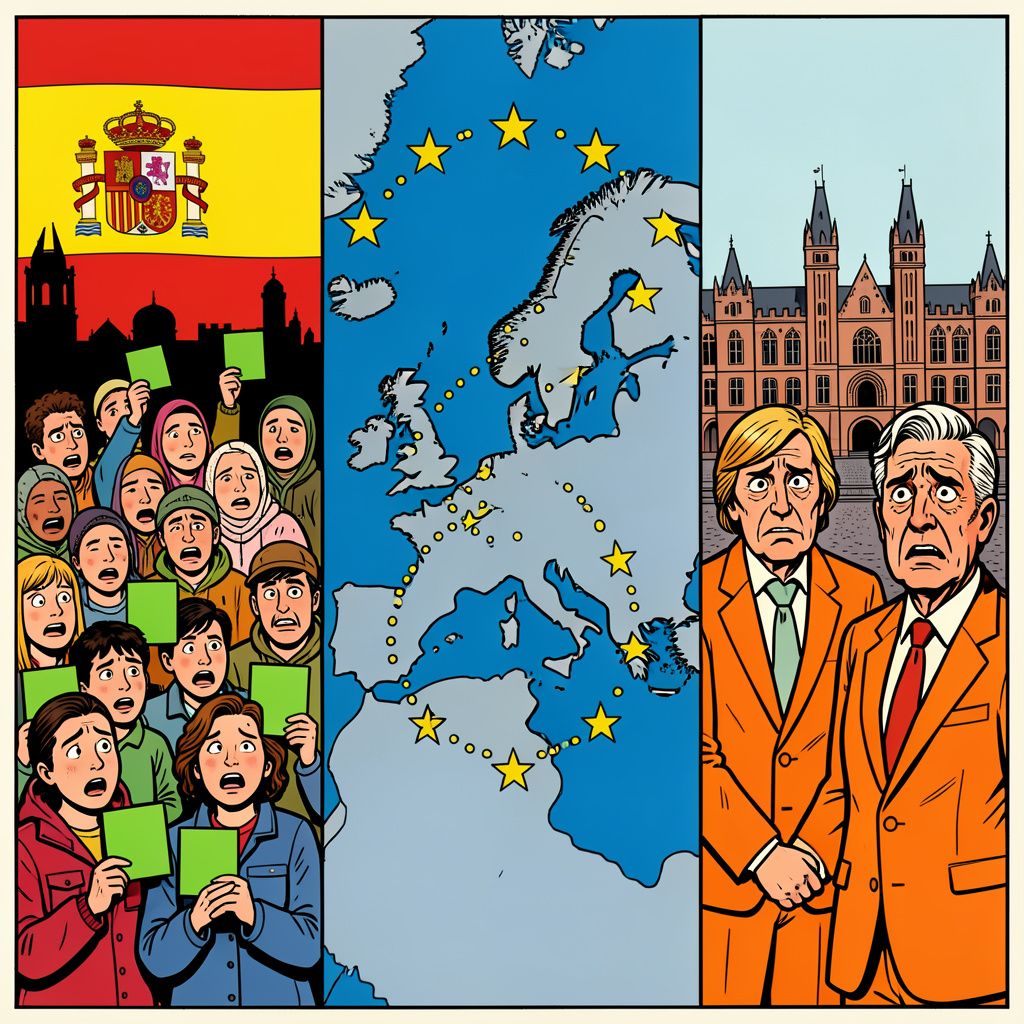 Spanje legaliseert honderdduizenden illegale migranten en Nederland vreest voor een Europese crisis