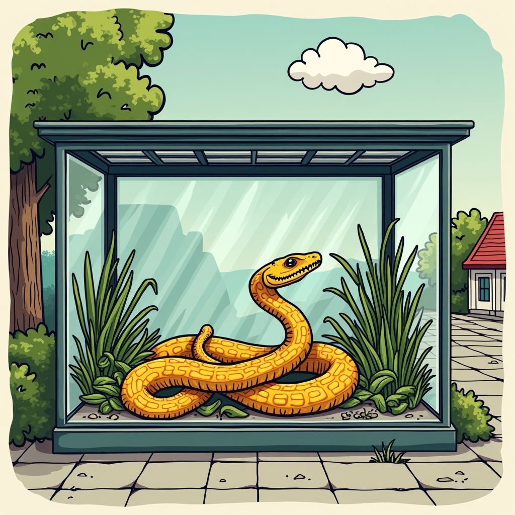 Koningspython in terrarium achtergelaten bij bushalte IJsselstein