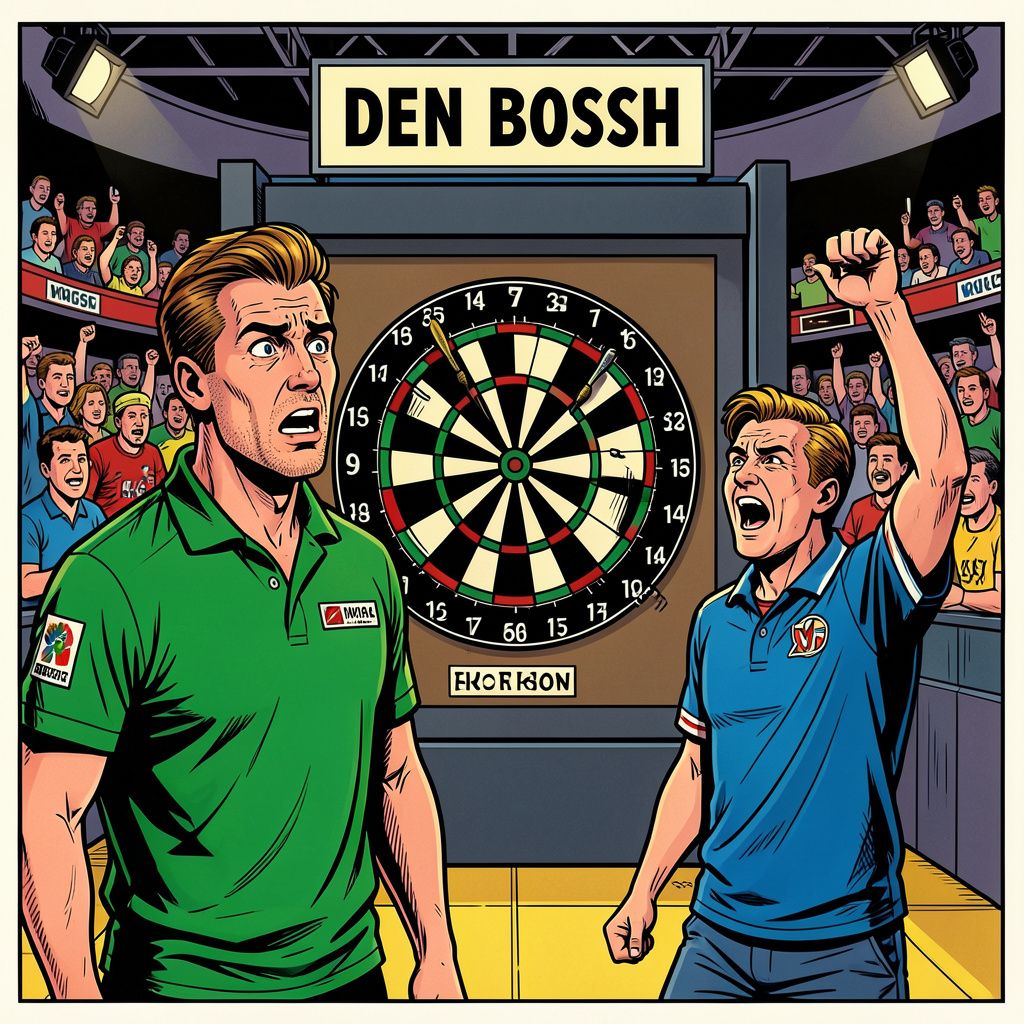 Dartskampioen Michael van Gerwen gaat pijnlijk onderuit tegen de nummer 111 van de wereld.