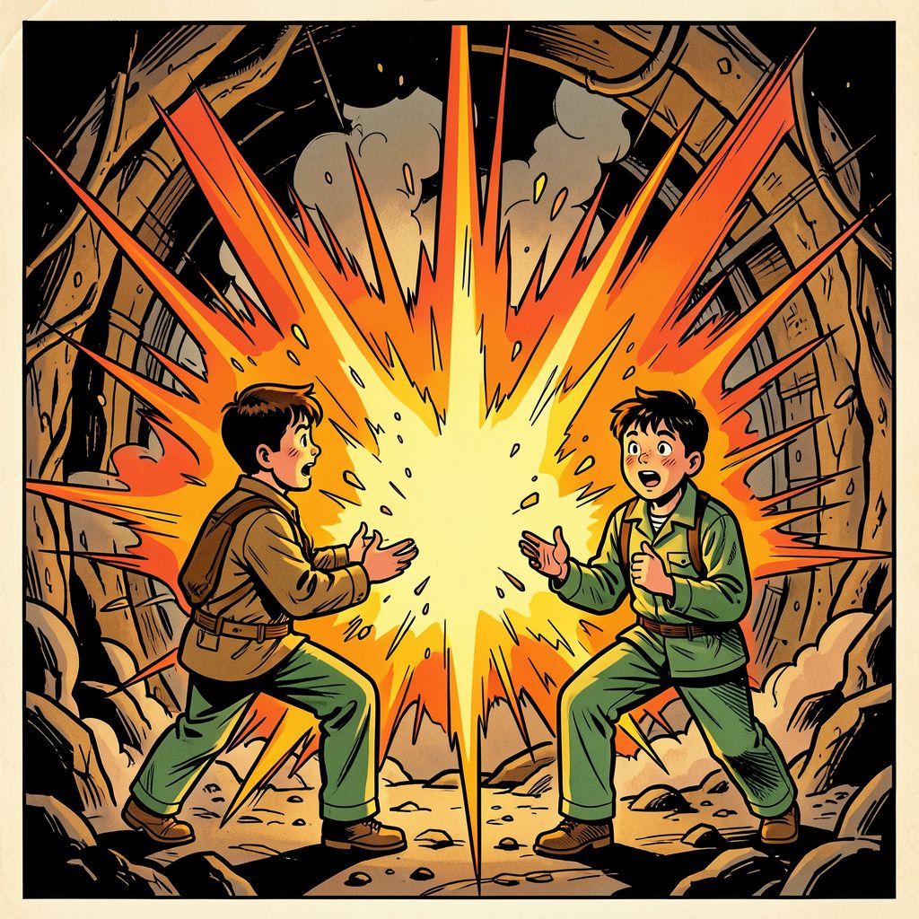 Houten deuren vlogen 30 meter door de lucht toen Duitse mijnen explodeerden in Fort bij Giessen