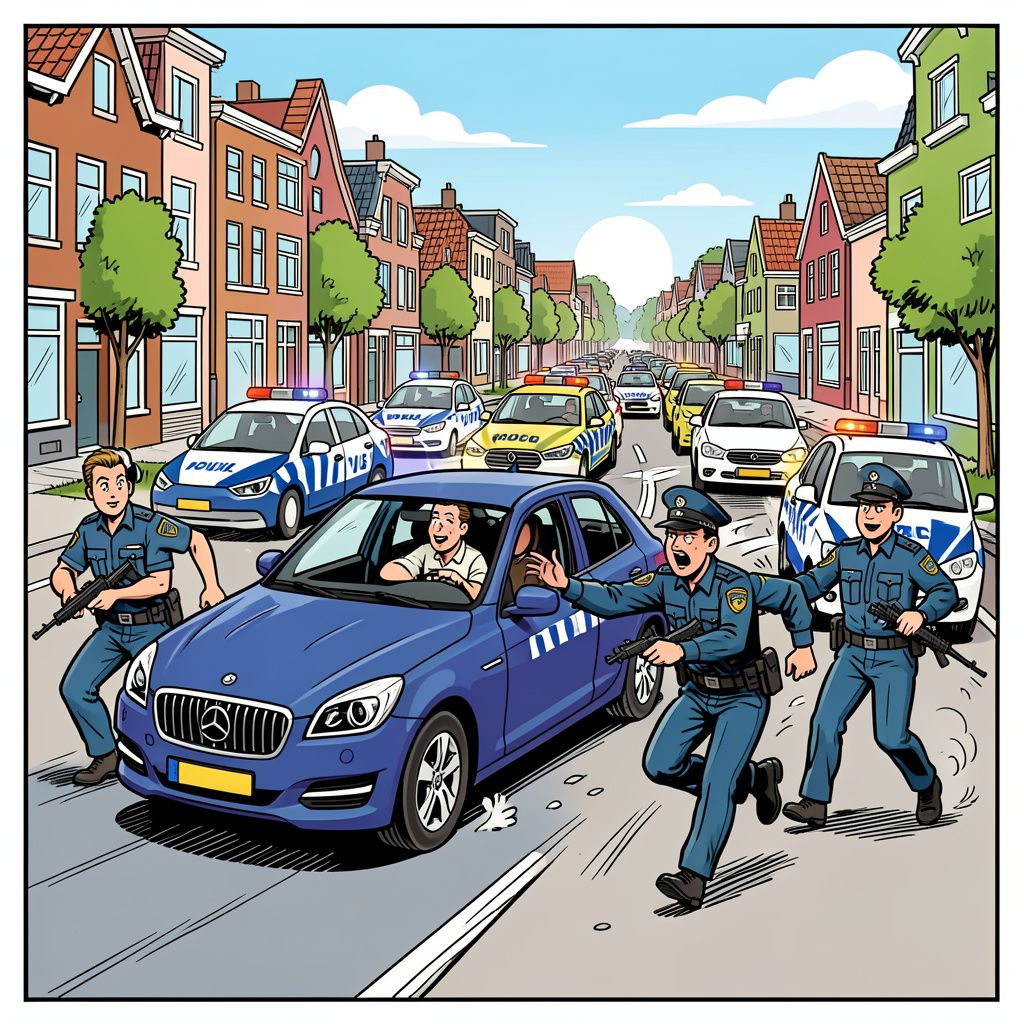Automobilist probeert vijf agenten aan te rijden tijdens wilde achtervolging bij Roosendaal