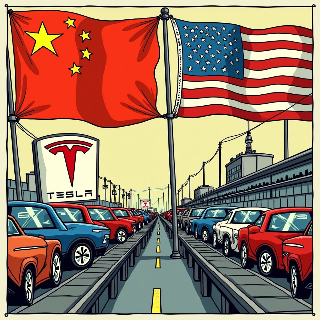 Tesla gooit Chinese onderdelen uit Amerikaanse auto's vanwege handelsspanningen