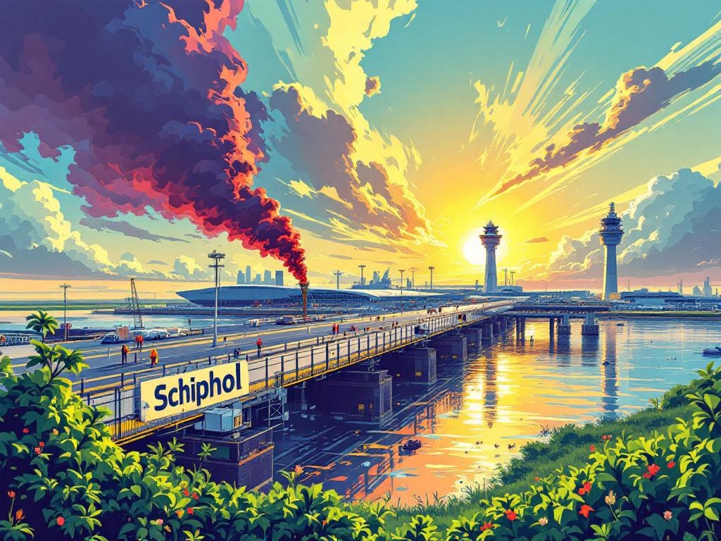 Schiphol bouwt miljardenpier zonder vergunning terwijl boeren wel aan regels moeten houden