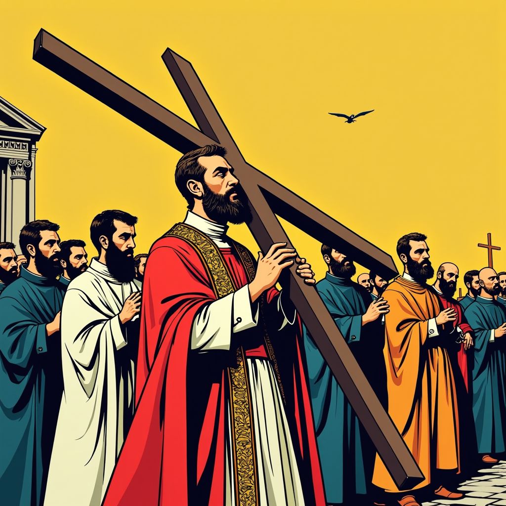 Paus Leo XIV breekt met traditie en draagt zelf het kruis tijdens gehele Goede Vrijdag-processie