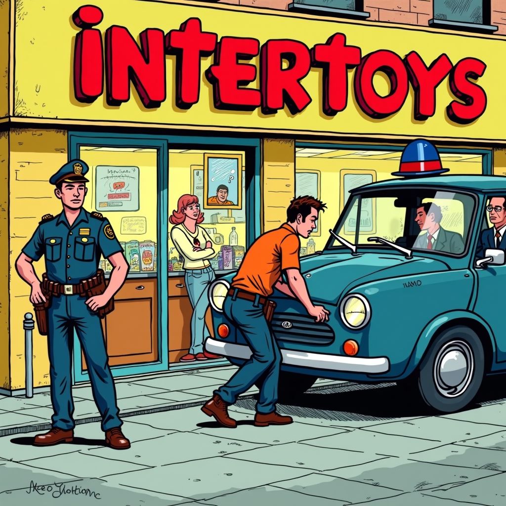 Schoten vallen voor speelgoedwinkel in druk winkelcentrum Arnhem