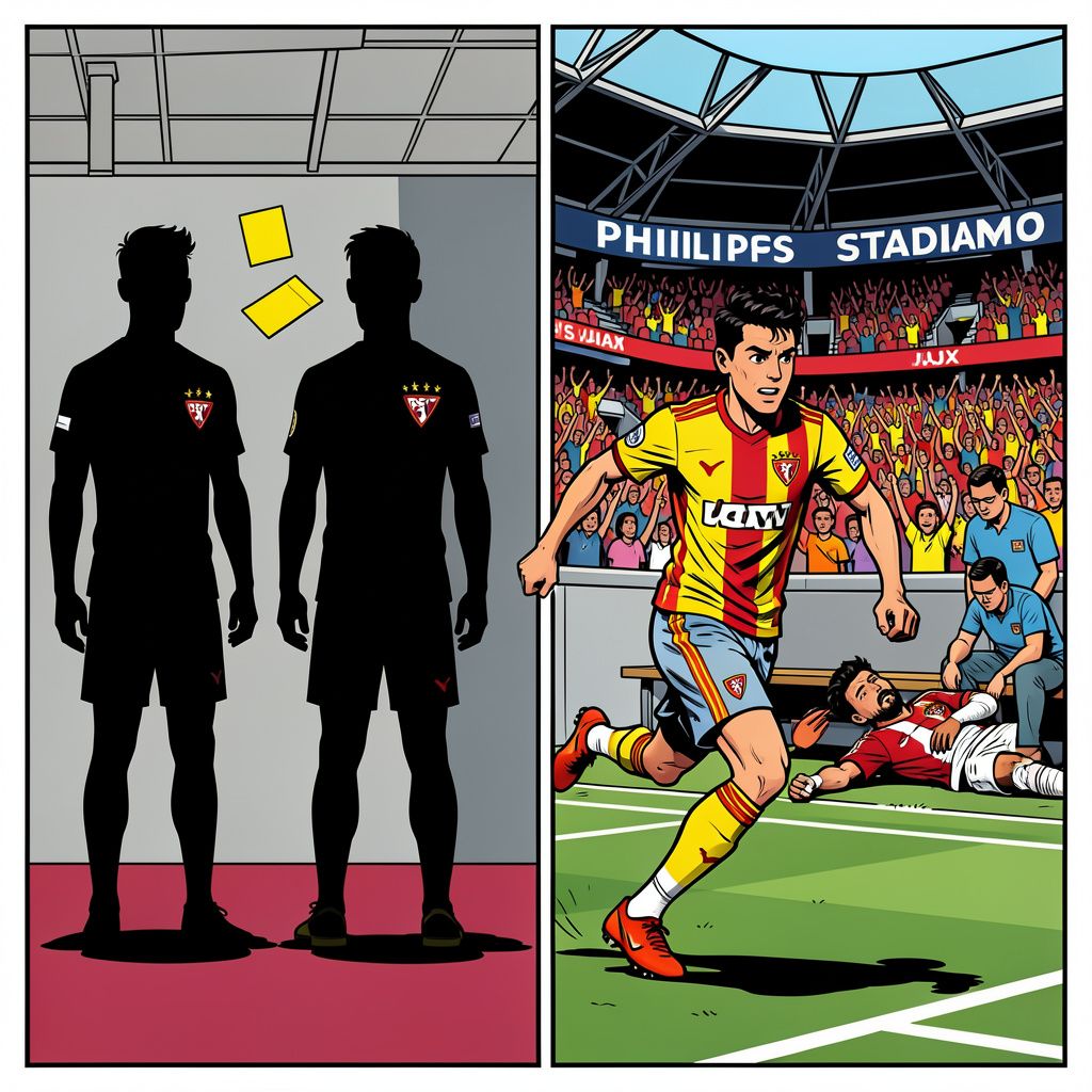 PSV verliest twee spelers door gele kaarten maar Fernandez kan wel bij Jong PSV spelen