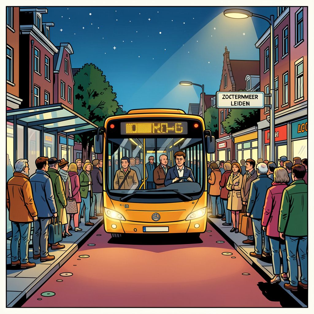 Zoetermeer zet extra nachtbussen in naar Leiden na enorme reizigersgroei.
