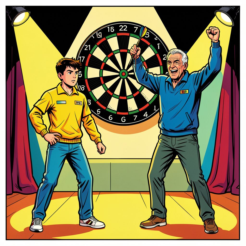 Gian van Veen knokt zich naar de kwartfinale maar James Wade stopt zijn droom.