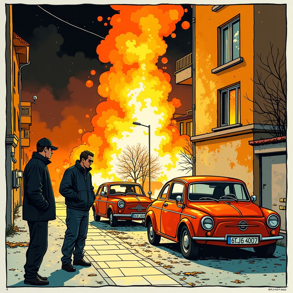 Twee mannen aangehouden nadat ze met explosief materiaal knutselen en hun appartement in brand steken