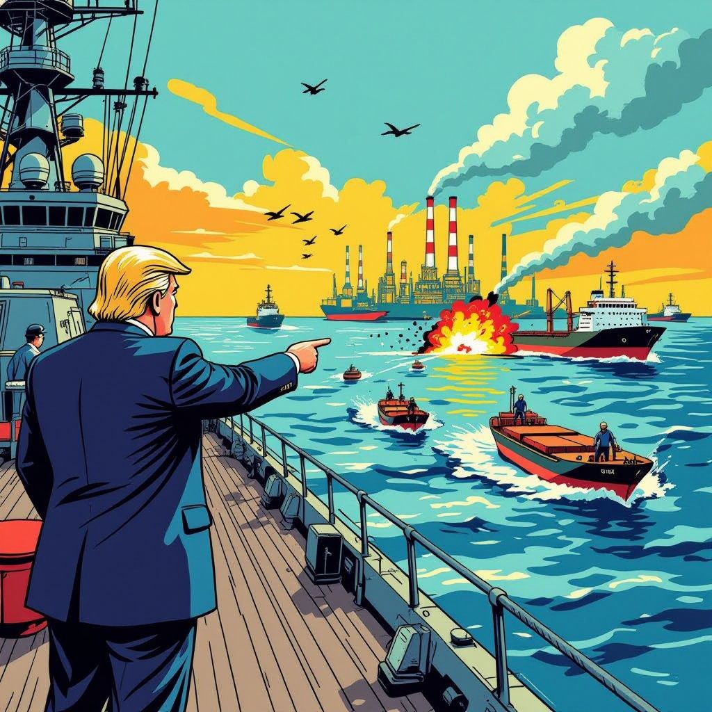 Trump blokkeert Straat van Hormuz en raakt Chinese olieraffinaderij met sancties