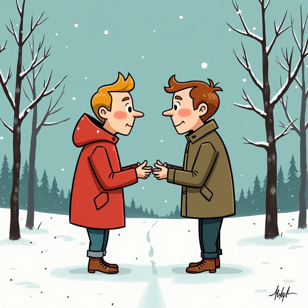 Dave Roelvink gaat op zijn knieën in het Finse sneeuwlandschap en vraagt Marijn ten huwelijk