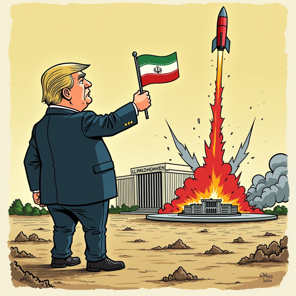 Amerikaanse ambassade in Bagdad geraakt door raket terwijl Trump Iran 'volledig verslagen' noemt