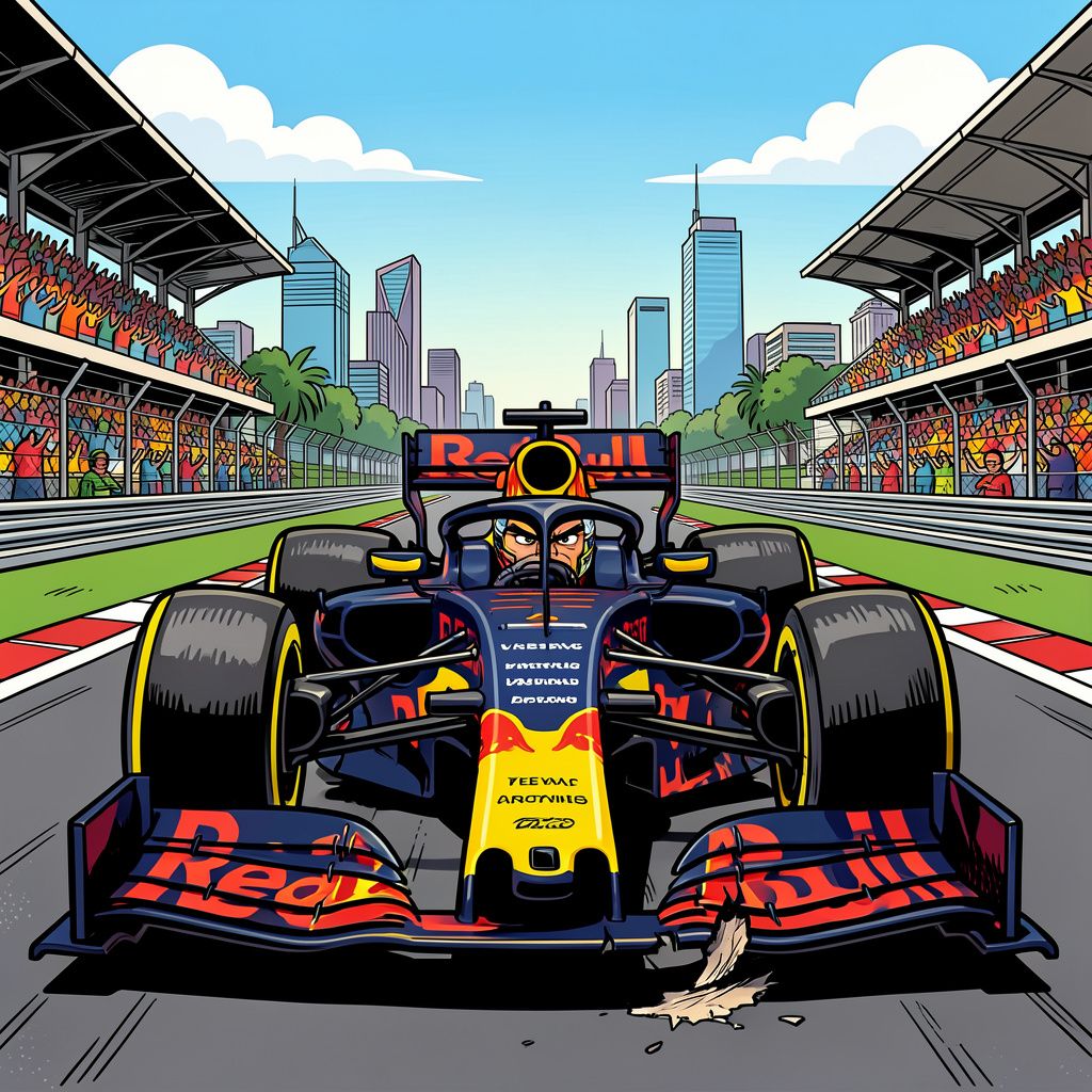 Een kapotte vloer houdt Max Verstappen niet tegen in Mexico.