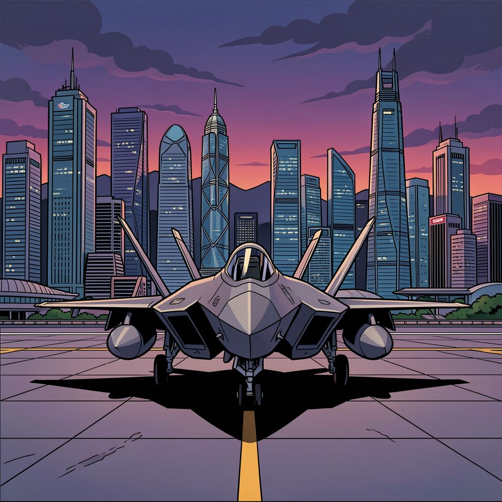 Geheime cockpitkap van een F-35 gevechtsvliegtuig is spoorloos verdwenen na een mysterieuze tussenstop in Hongkong.