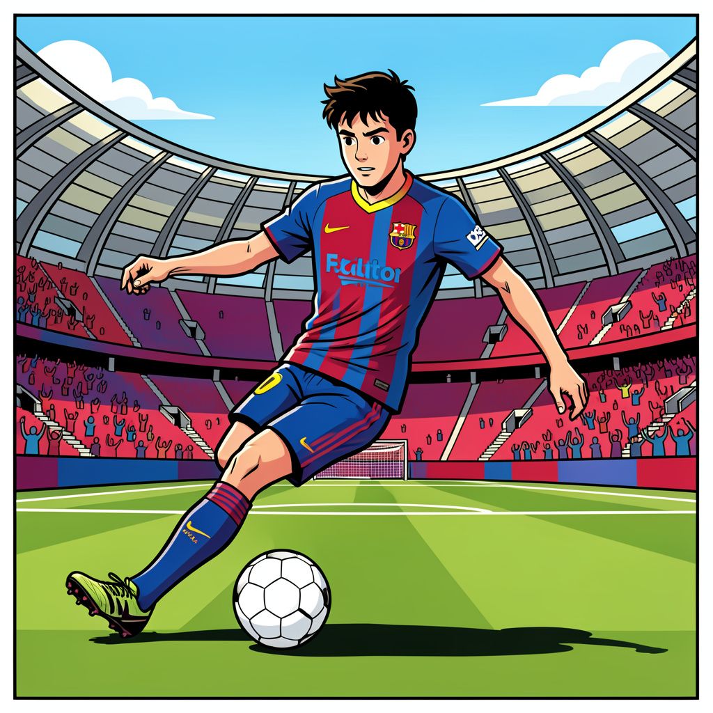 Shane Kluivert treedt met een directe assist in de voetsporen van zijn vader bij Barcelona.