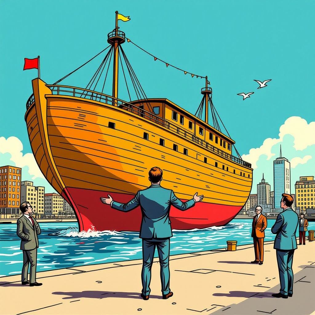 Multimiljonair Wim Beelen verrast Rotterdam met bizarre plan voor 122 meter lange Ark van Noach