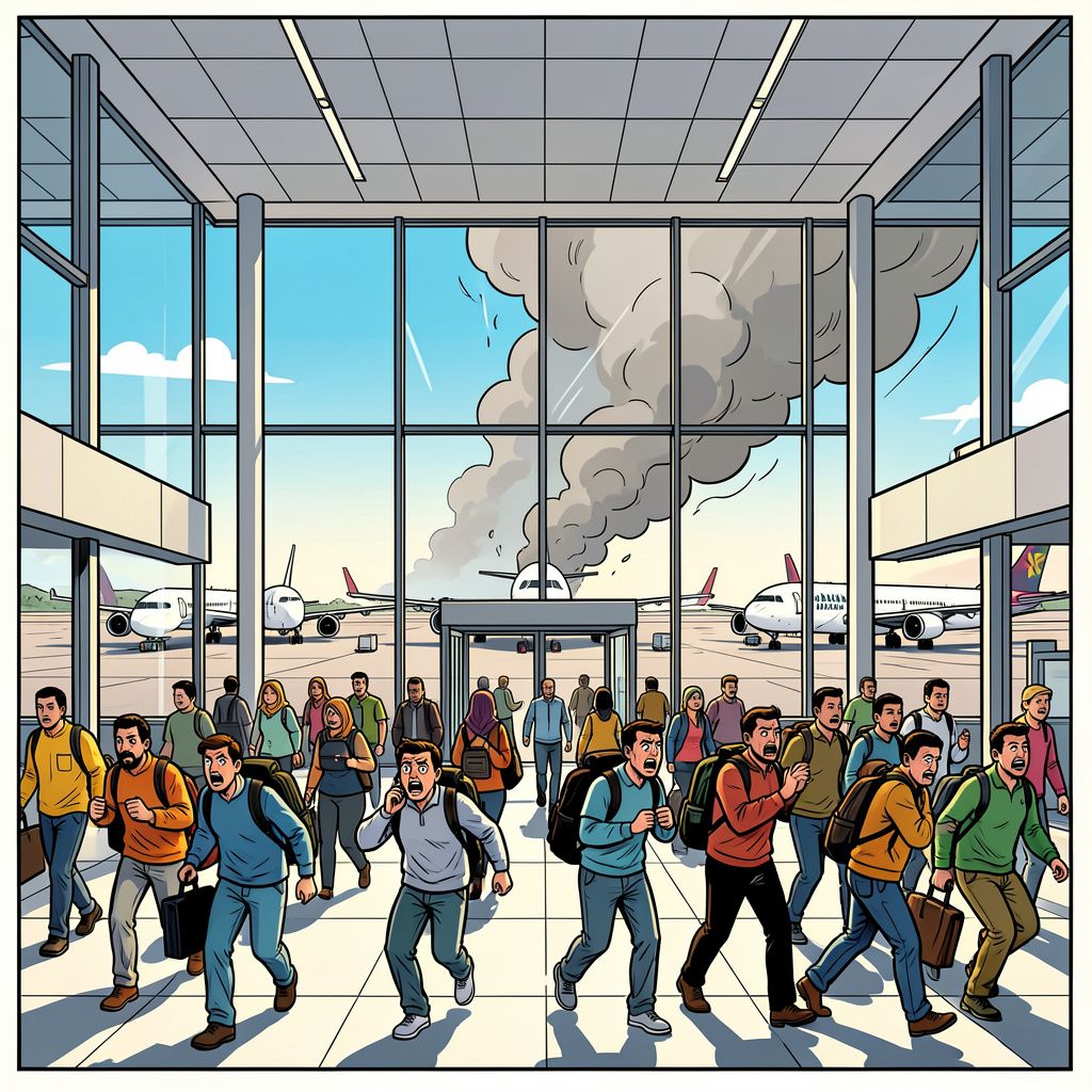 Nieuwe raketaanvallen leggen de internationale luchthaven van Riad stil.
