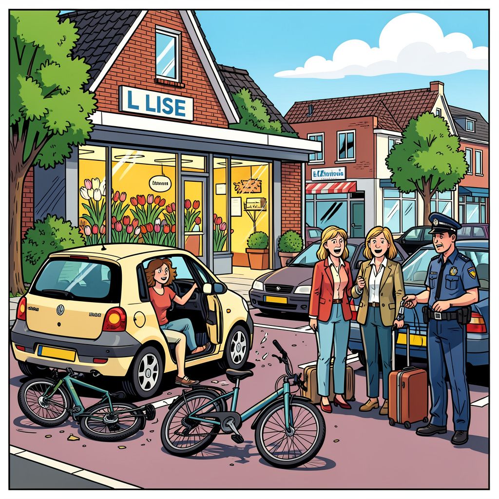 Automobiliste trapt gaspedaal in plaats van rem en richt ravage aan op parkeerterrein Lisse