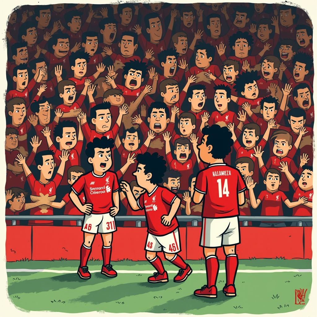 Liverpool tekent voor vierde gelijkspel op rij en Slot moet antwoorden geven