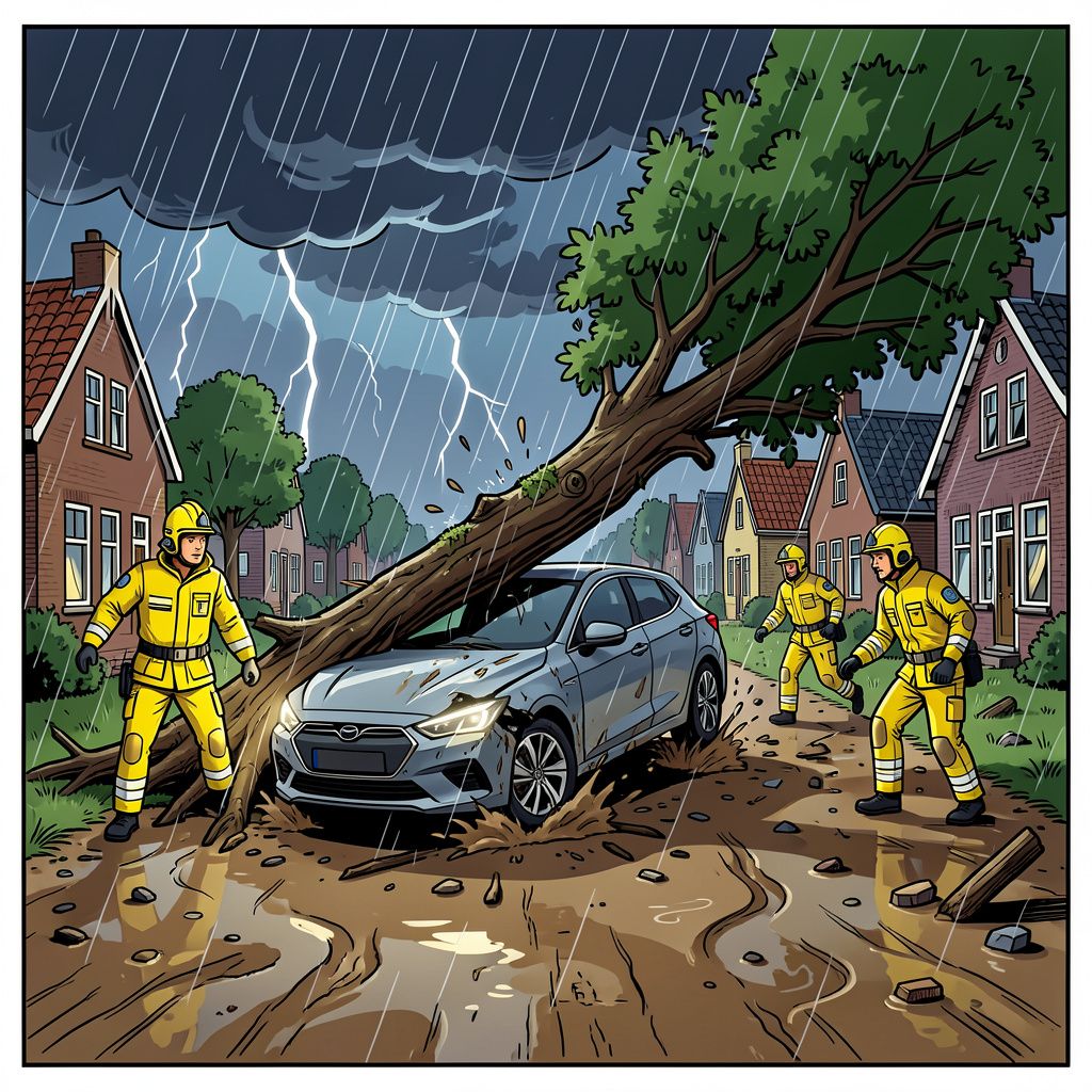 hoe een vallende boom in drenthe een mensenleven eiste tijdens noodweer