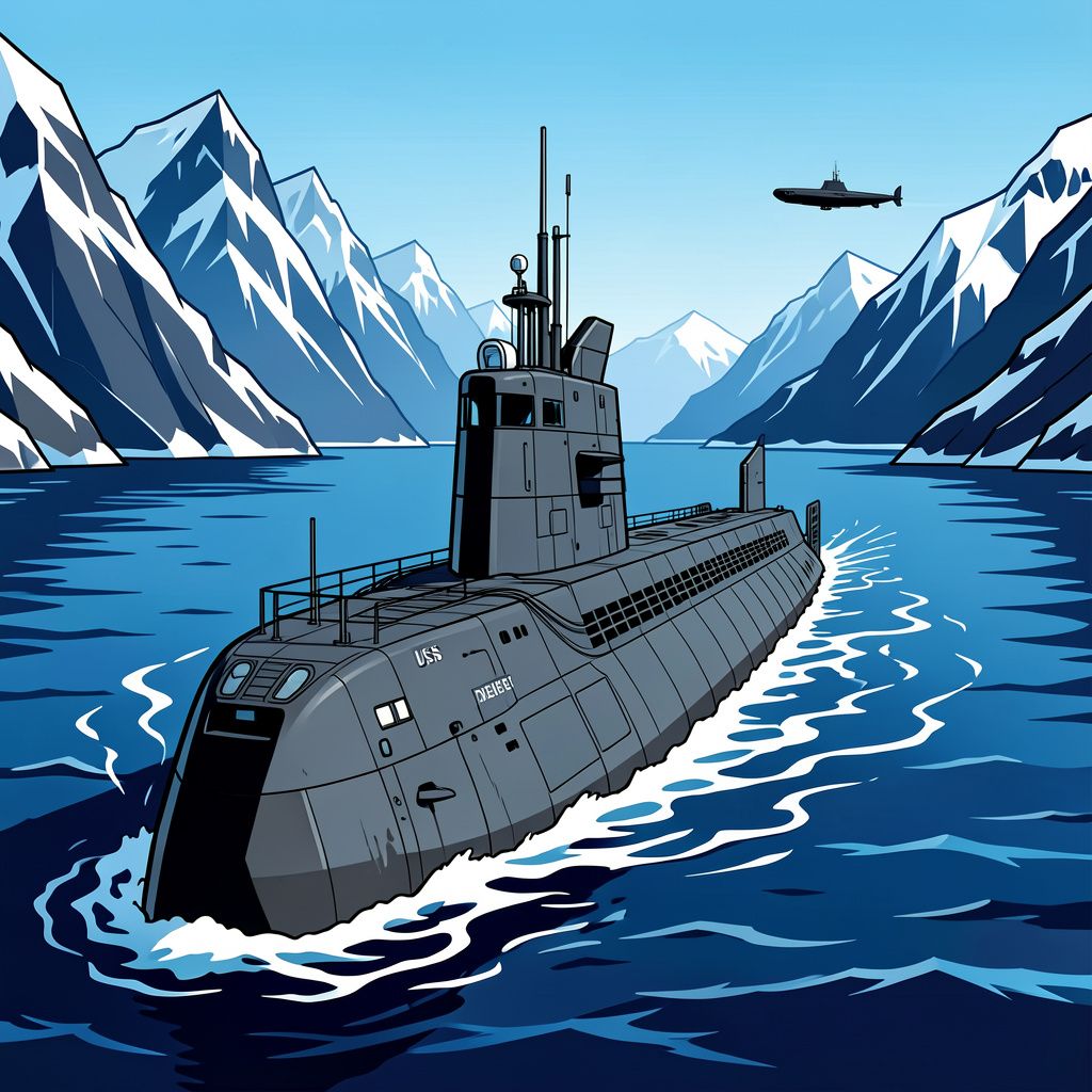 Een Amerikaanse nucleaire onderzeeër duikt plotseling op in Noorwegen als waarschuwing voor Poetin.