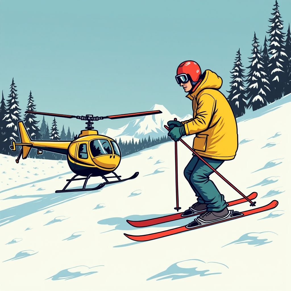 Een helikoptervlucht van 8000 euro of een sneeuwscooter van 1200 euro ruïneert je wintersportvakantie financieel