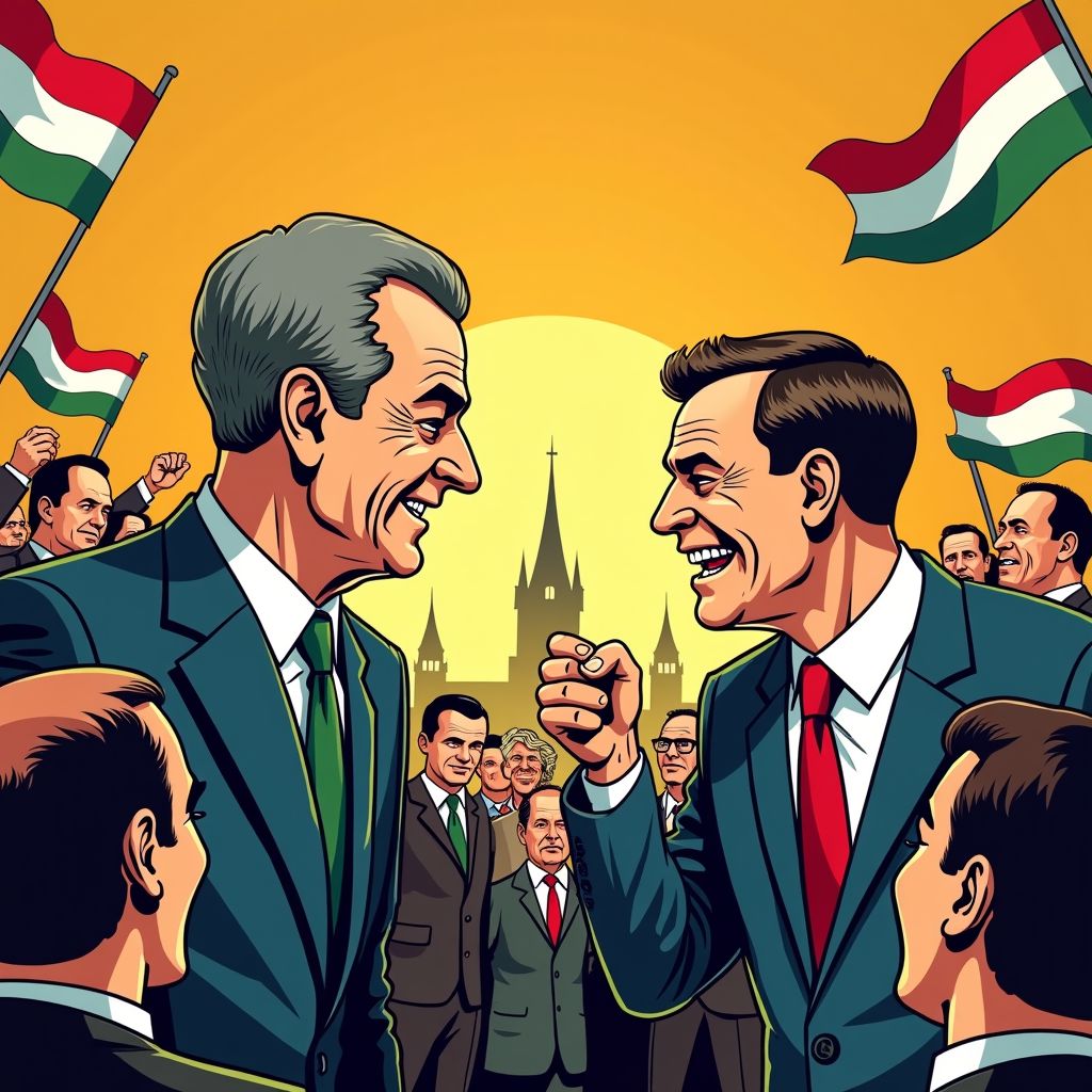 Boedapest ziet grootste politieke confrontatie in jaren voor cruciale verkiezingen