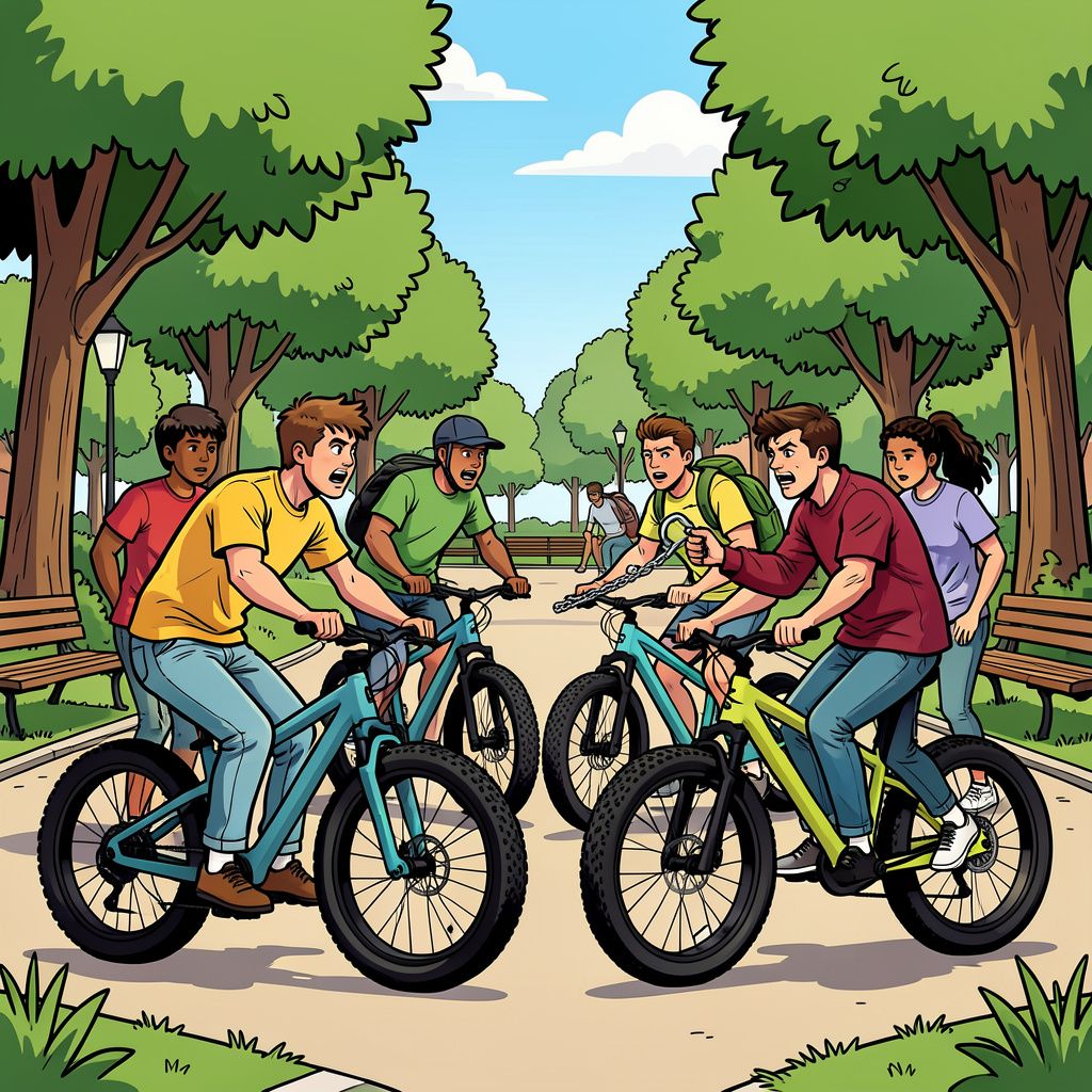 Jongeren op fatbikes slaan tiener neer met zijn eigen kettingslot in Den Haag.