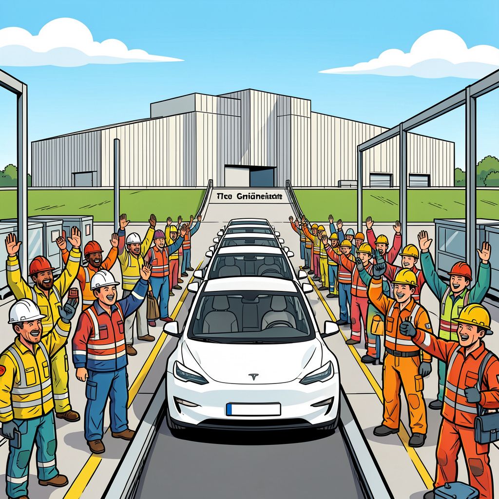 Tesla daagt de crisis uit en zoekt duizenden nieuwe werknemers voor zijn Duitse megafabriek.