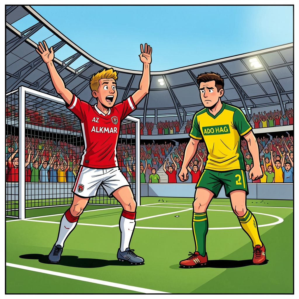 AZ Alkmaar verpest de Eredivisie-terugkeer van een dapper ADO Den Haag.