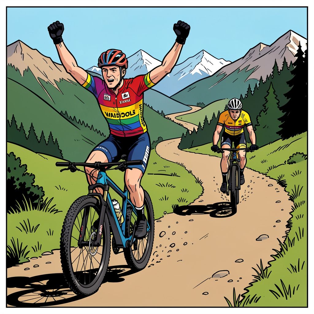 Tom Pidcock pakt de wereldtitel na een spectaculaire inhaalslag terwijl Mathieu van der Poel ver wegzakt