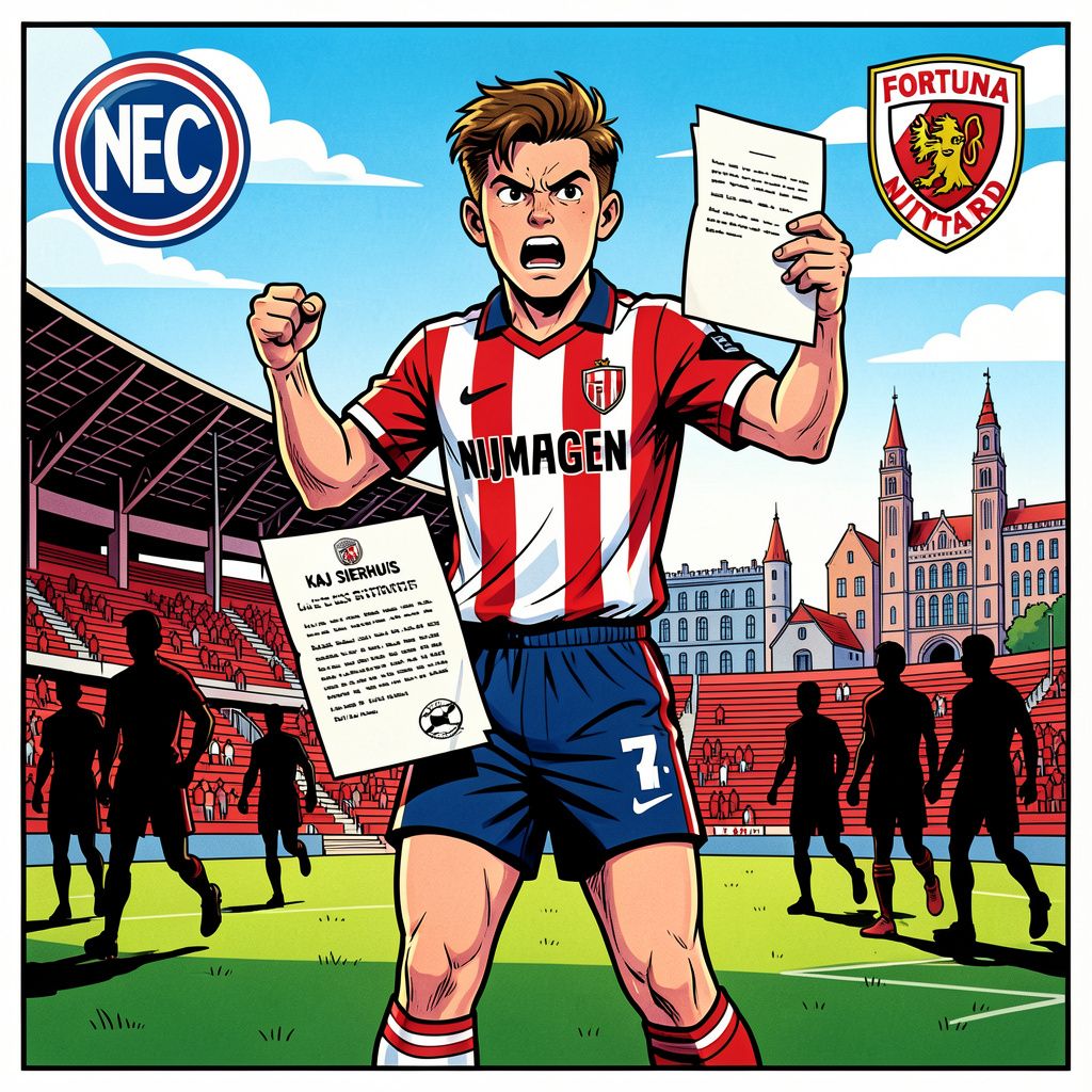 kaj sierhuis staat op het punt nec te verrassen met een transfervrije overstap