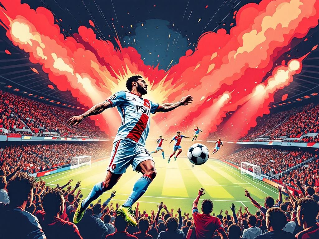 Saibari schiet PSV naar gedeelde koppositie met droomhattrick in De Kuip