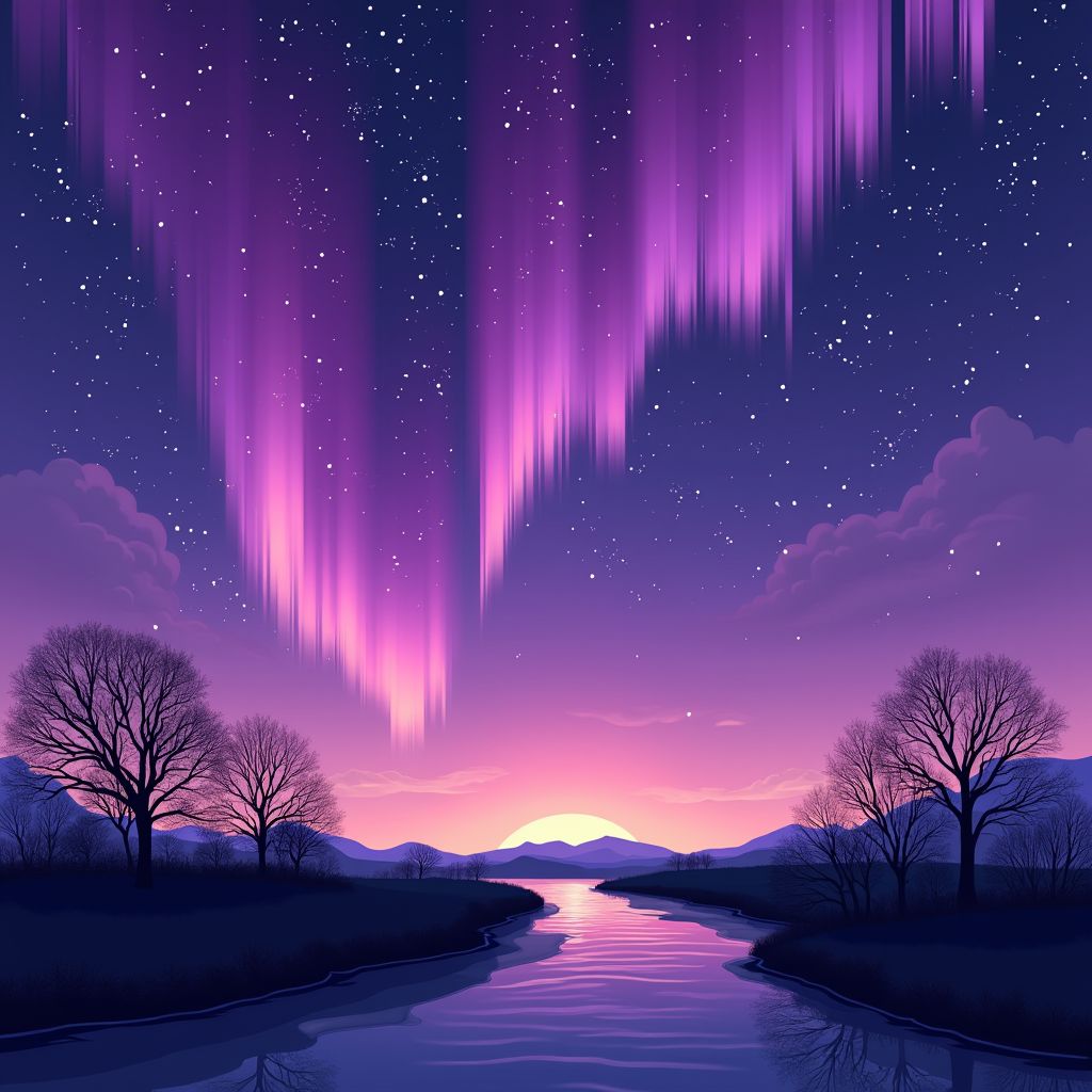 Paarse noorderlichtgloed verschijnt boven Groningen en Friesland