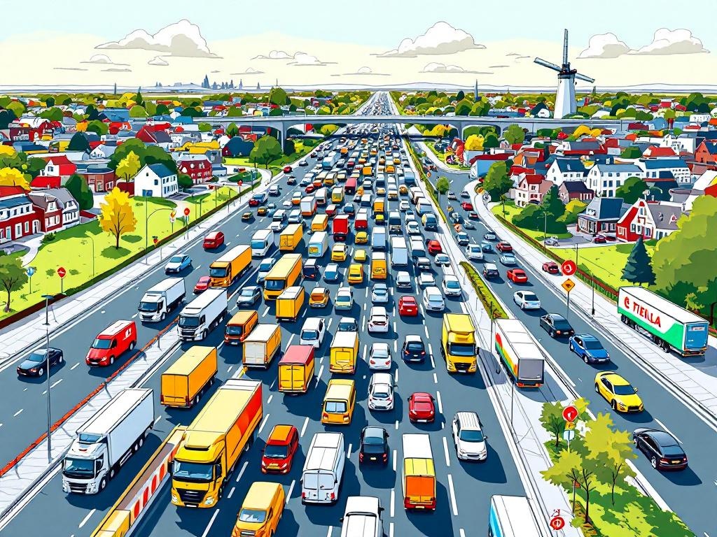 Nederland Op Slot: 279 Kilometer File Door Vakantiedrukte