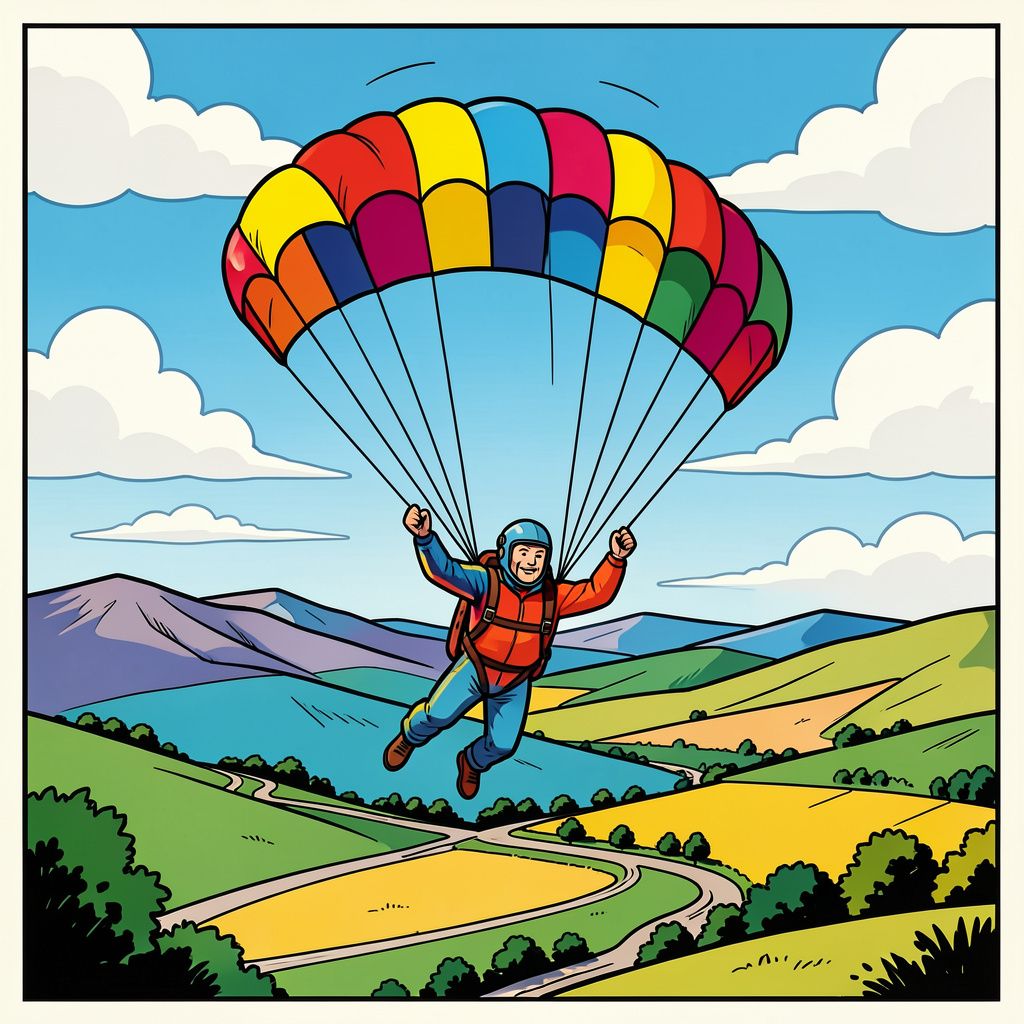 Parachutist overlijdt na sprong in Rhoon ondanks geopende parachute