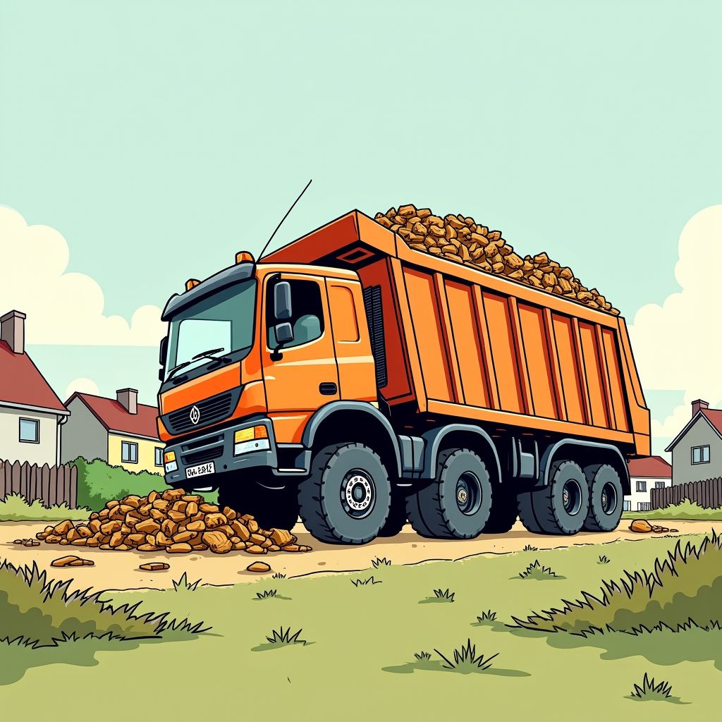 Vrachtwagen vol houtsnippers kantelt precies op moment dat groene wethouder vertrekt