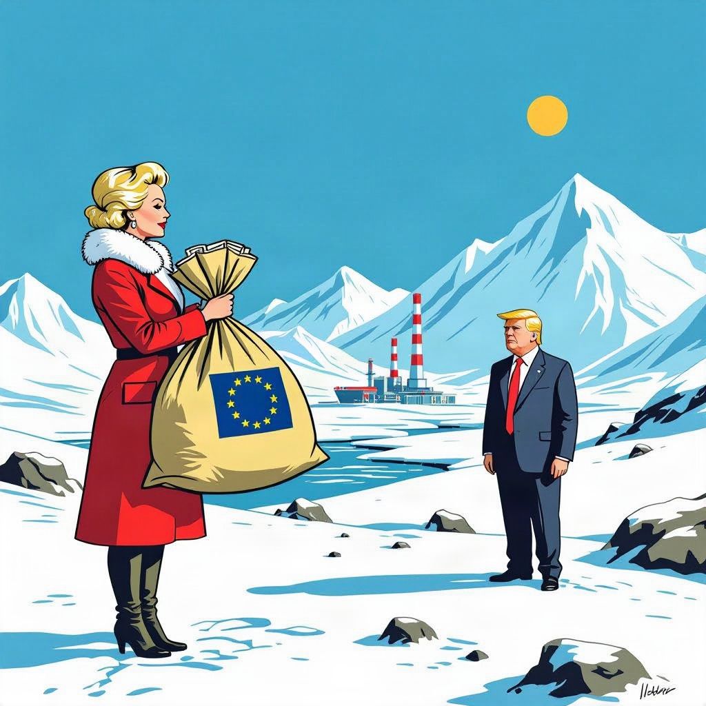 Europa trekt de portemonnee voor Groenland om Donald Trump te slim af te zijn.