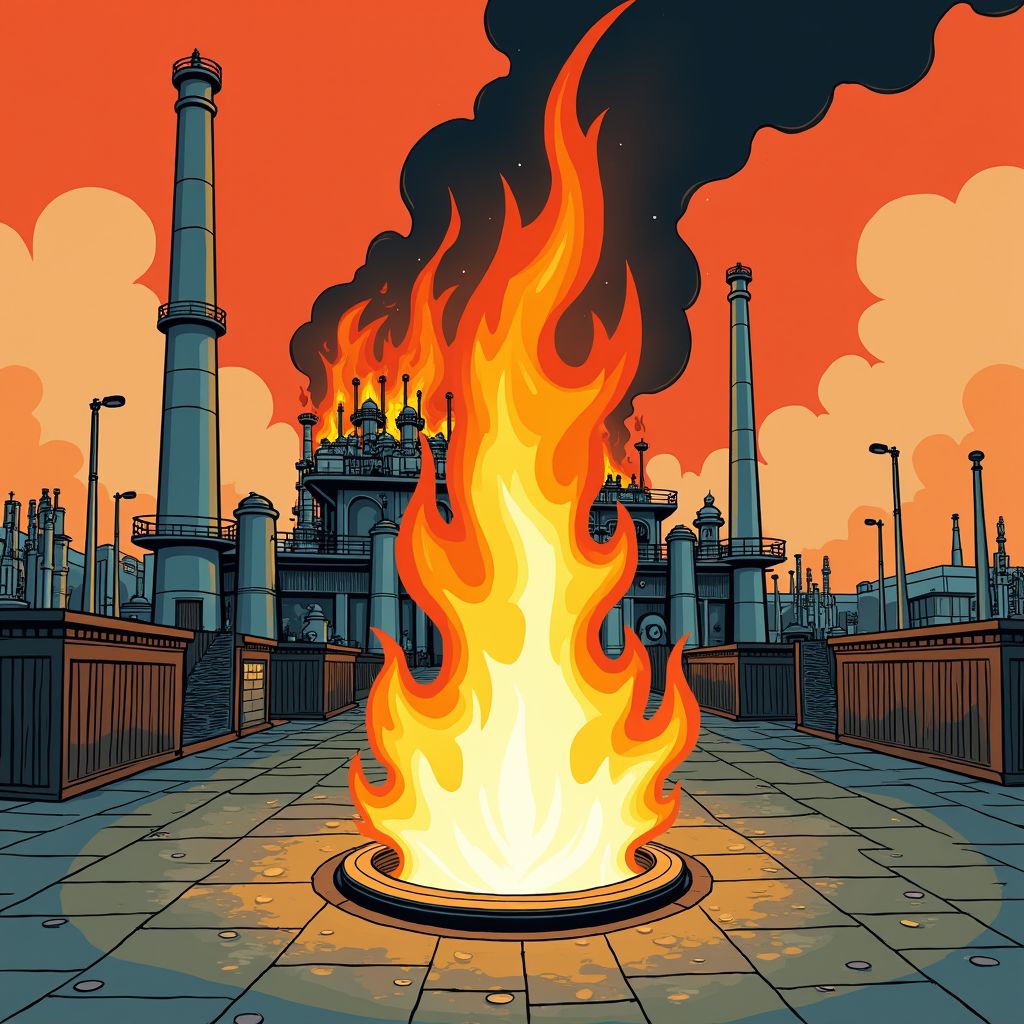 Brandende olie stroomt door riolen van Teheran na Israëlische aanval