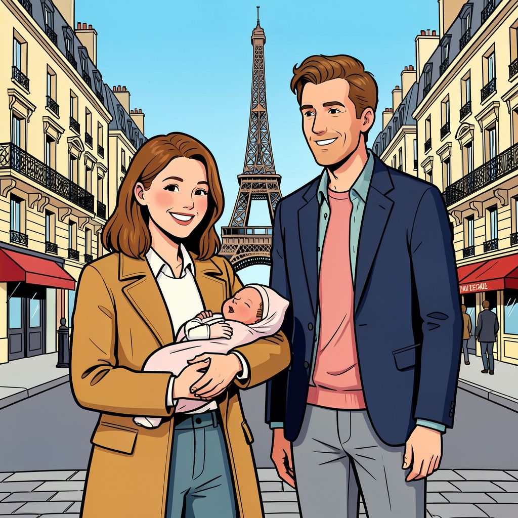 Actrice Natalie Portman verwelkomt in Parijs haar derde kindje met een nieuwe Franse liefde.